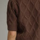 Scarlett Puff Sleeve Cable Knit DetailSweater