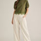 Romeo Lace Trim Mock Neck and Cuff Sleeve Finished Top