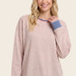 Eden Contrast Striped Long Sleeve Sweatshirt