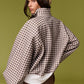 Checkered Piper Snap Button Sweater