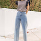 Bardstown Mixed Media Stripe Top-stitch Knit Top