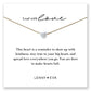 Intentions Symbol Necklace-Heart, Inspirational Jewelry Gift