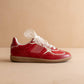 The Dalia | Cherry Lace Up Sneaker