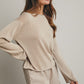Rolled Hem Lightweight Sweater