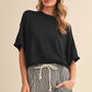 Elijah Short Sleeve Mock Sweater