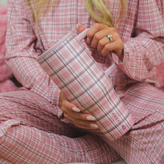 Pillow Talk Plaid HydroJug 40 oz Traveler Tumbler