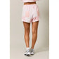 Tessa Shorts Patch Work Printed Sweat Shorts with Drawstring