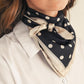 Elegant Polka Dot Silk Scarf
