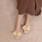 The Ginny | Natural Textured Bow Slide