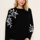 Floral Embroidered Sweater