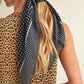 Zoey Polka Dot Silk Scarf