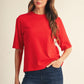 Galena Half Sleeve Round Neck Comfy Sweater
