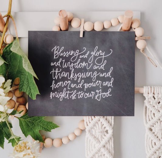 Blessing and Glory Print