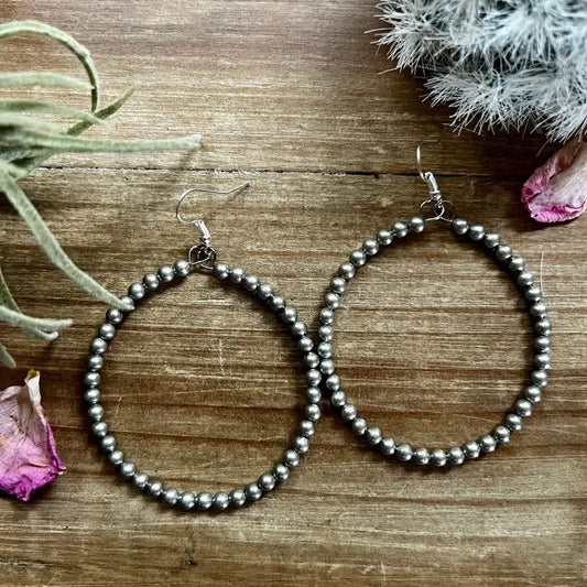 137 Silver Plated Hoop - Western Jewelry
