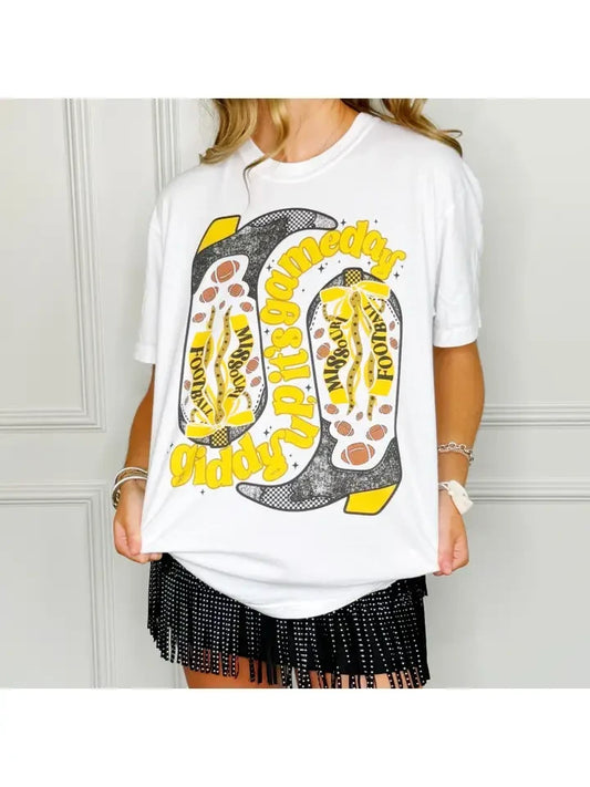 Missouri Giddy Up Boots Comfort Colors Tee
