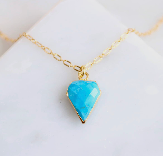 Turquoise Diamond Necklace