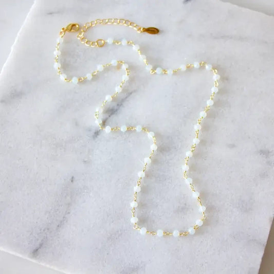Opalite Beaded Necklace by Mesa Blue