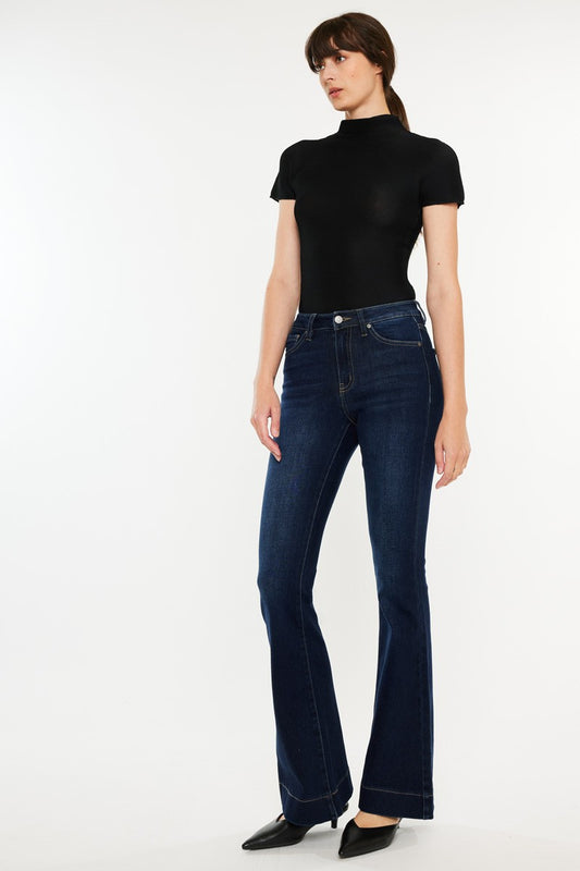 Taylor High Rise Dark Wash Flare