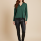 Front pose - Emmy Ruffle Neck Top