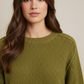 Frankie Long Sleeve Oversized Waffle Sweater