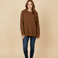 Frankie Long Sleeve Oversized Waffle Sweater
