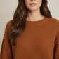 Frankie Long Sleeve Oversized Waffle Sweater
