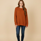 Frankie Long Sleeve Oversized Waffle Sweater