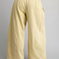 Light yellow wide-leg pants - back view
