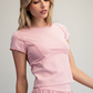 Light pink cropped t-shirt