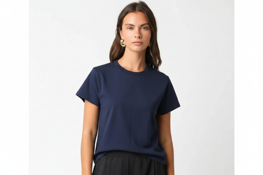 Navy Blue Crewneck T-Shirt