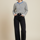 Bonnie Long Sleeve Button Down Contrast Cardigan