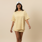 Light Yellow Striped Tee - New Pose