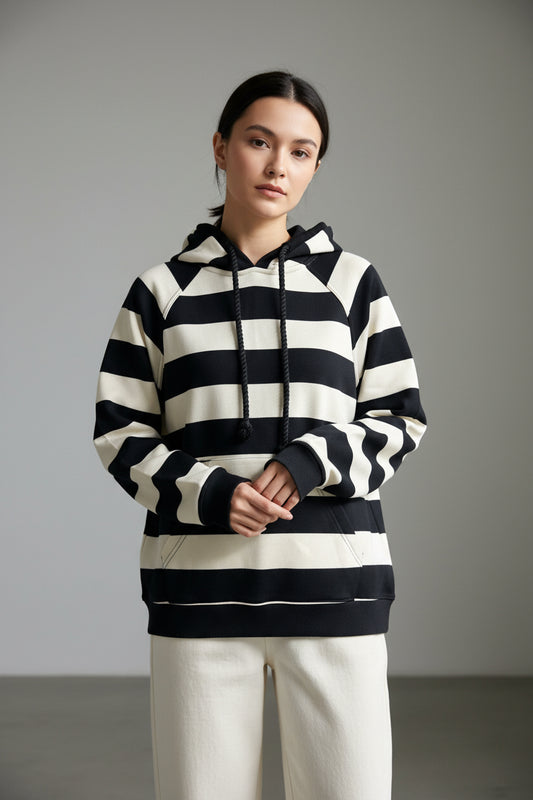 Peoria Striped Hoodie