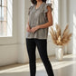 Dynasty Ruffled Detail Animal Print V Neck Top